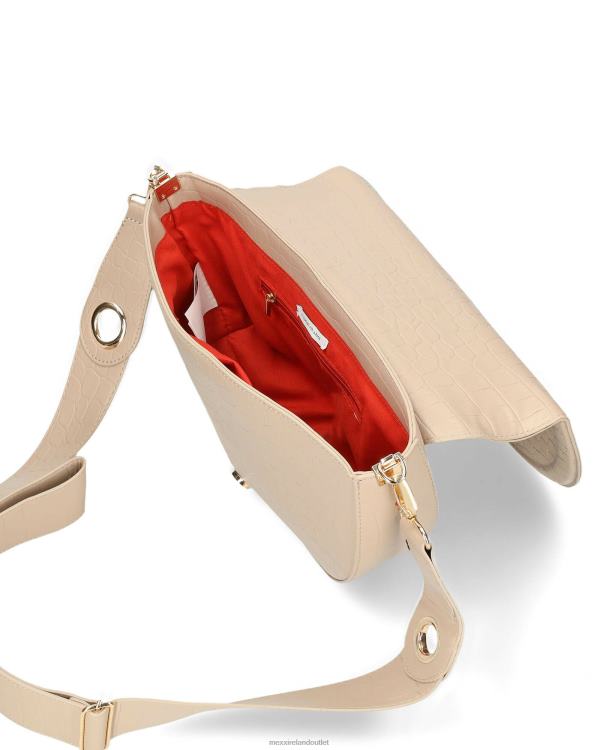 Mexx Croco halfmoon crossbody bag Ecru 0T44H429 Women