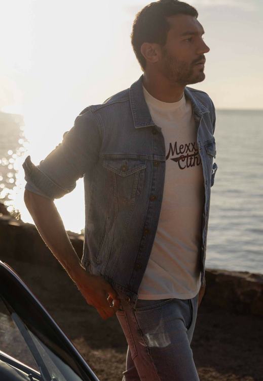 Mexx Denim Jacket Crown Bleach Beige 0T44H522 Men