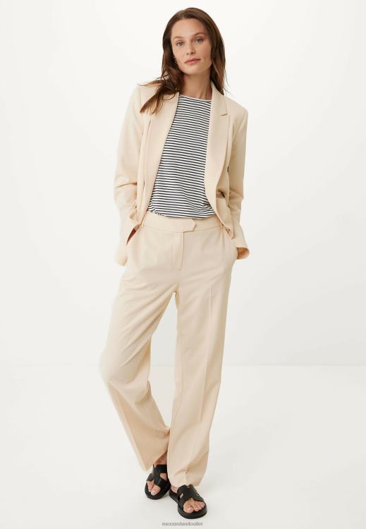 Mexx Double Breasted Blazer Light Sand Beige 0T44H5 Women