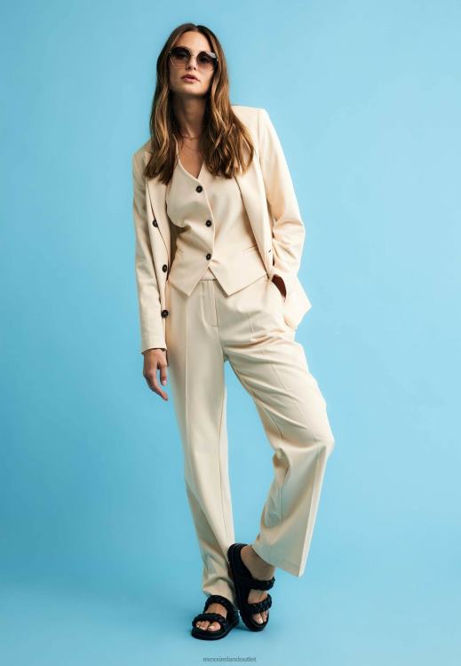 Mexx Double Breasted Blazer Light Sand Beige 0T44H5 Women