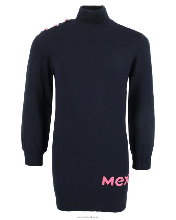Mexx Dress with turtle neck Navy Blue 0T44H831 Girls