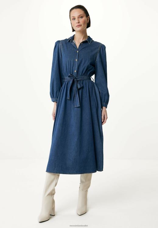 Mexx Flared T-shirt Dress Denim Blue 0T44H93 Women