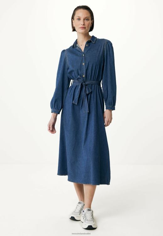 Mexx Flared T-shirt Dress Denim Blue 0T44H93 Women