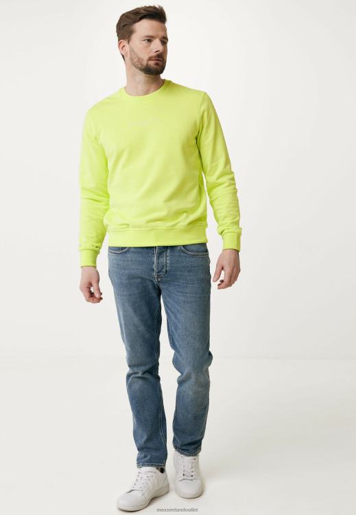 Mexx Garment Dye Crew Neck Lime Cotton 0T44H480 Men