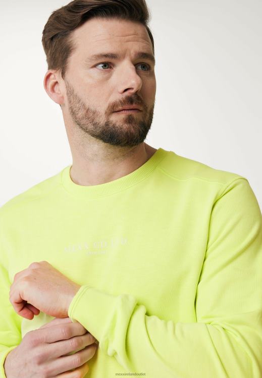 Mexx Garment Dye Crew Neck Lime Cotton 0T44H480 Men