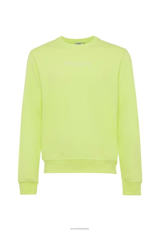 Mexx Garment Dye Crew Neck Lime Cotton 0T44H480 Men