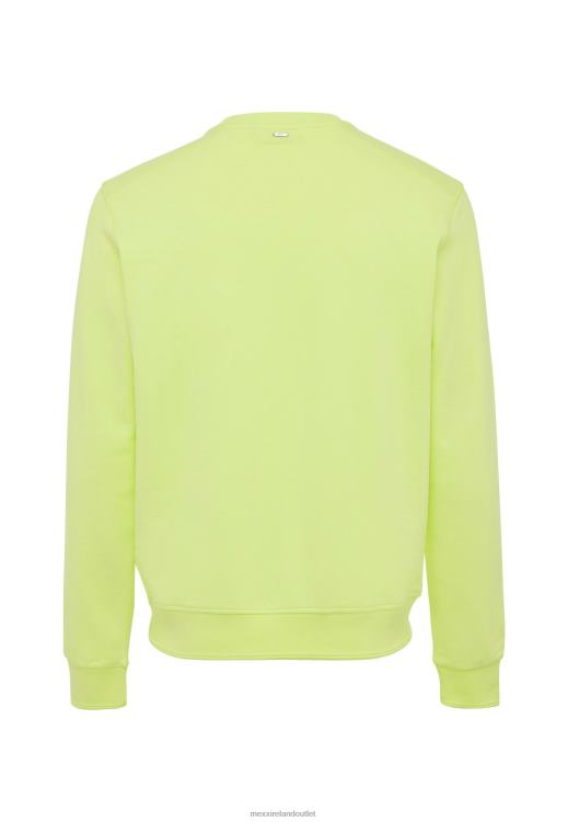Mexx Garment Dye Crew Neck Lime Cotton 0T44H480 Men