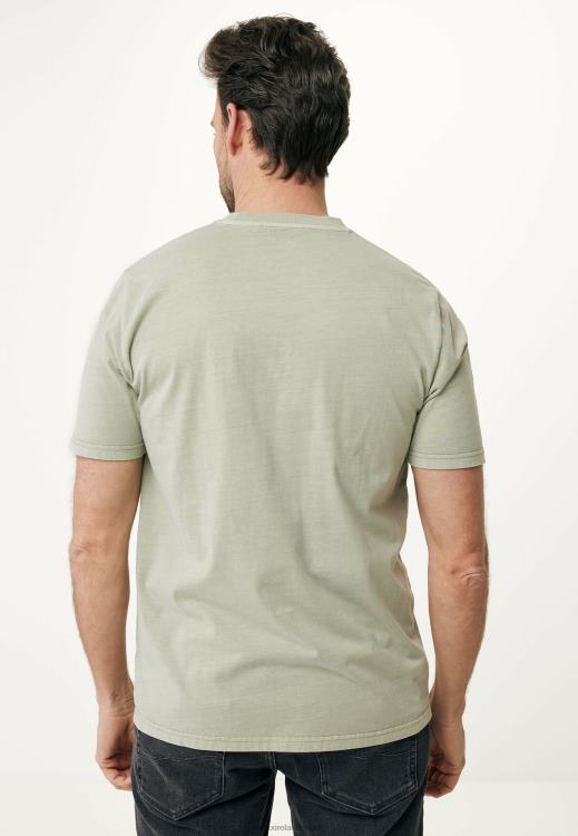 Mexx Garment Dye Short Sleeve T-shirt Faded Green 0T44H508 Men