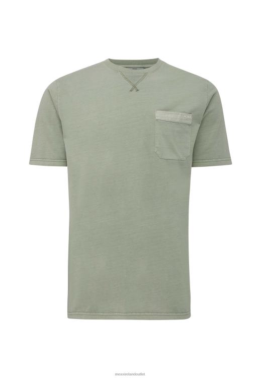 Mexx Garment Dye Short Sleeve T-shirt Faded Green 0T44H508 Men