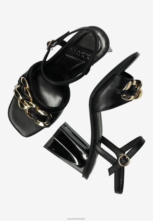 Mexx Heeled Sandal Lauren Black Schwarz 0T44H323 Women