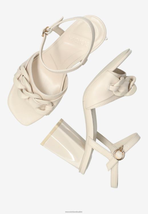 Mexx Heeled Sandal Lauren Pebble White 0T44H324 Women