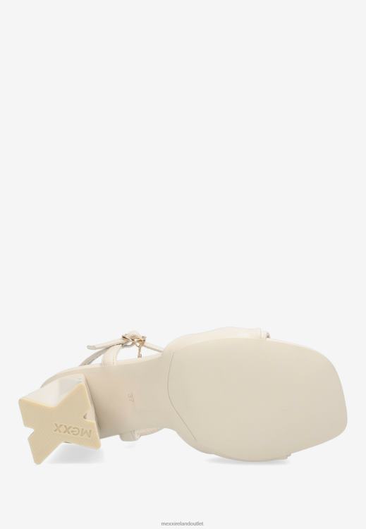 Mexx Heeled Sandal Lauren Pebble White 0T44H324 Women