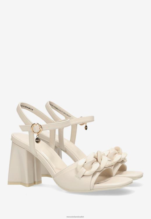 Mexx Heeled Sandal Lauren Pebble White 0T44H324 Women