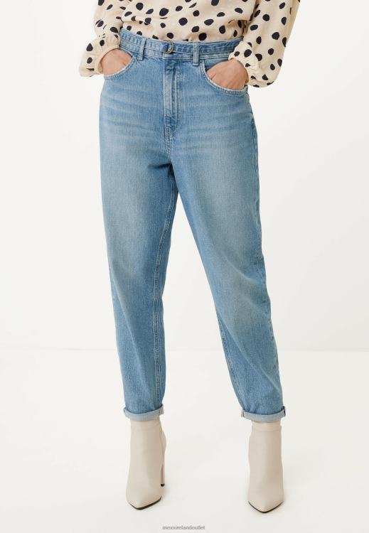 Mexx High Waist Mom Jeans Crown Bleach Blue 0T44H21 Women