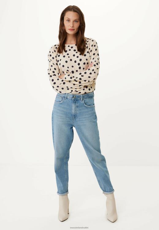 Mexx High Waist Mom Jeans Crown Bleach Blue 0T44H21 Women