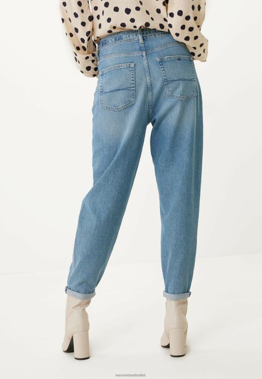 Mexx High Waist Mom Jeans Crown Bleach Blue 0T44H21 Women