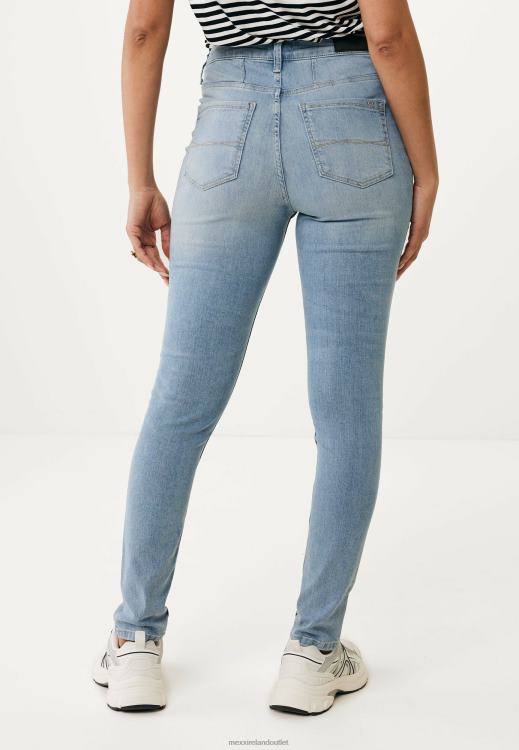 Mexx High Waist Skinny Leg Jeans Light Vintage Blue 0T44H41 Women