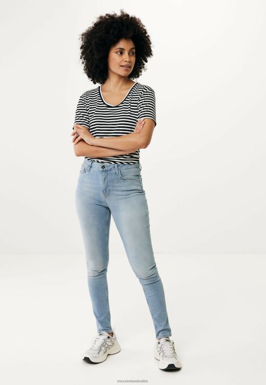Mexx High Waist Skinny Leg Jeans Light Vintage Blue 0T44H41 Women