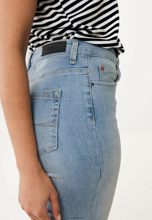 Mexx High Waist Skinny Leg Jeans Light Vintage Blue 0T44H41 Women