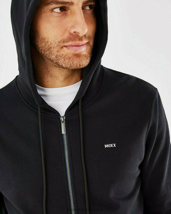 Mexx Hooded Cardigan Black Schwarz 0T44H619 Men