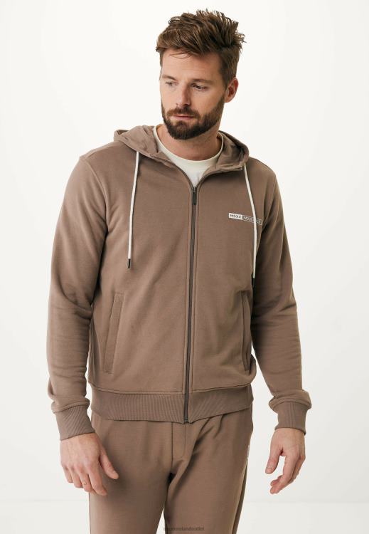 Mexx Hooded Cardigan Brown 0T44H569 Men