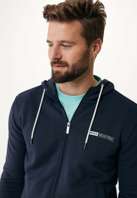 Mexx Hooded Cardigan Navy Blue 0T44H566 Men