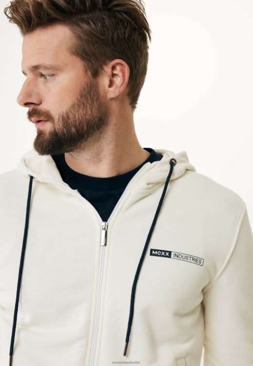 Mexx Hooded Cardigan Off White Beige 0T44H603 Men