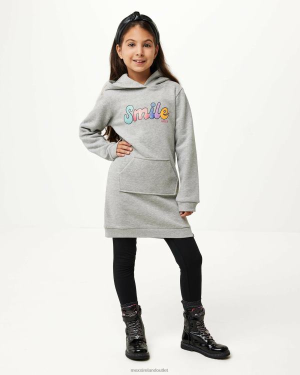 Mexx Hooded sweat dress Melee Grey 0T44H838 Girls