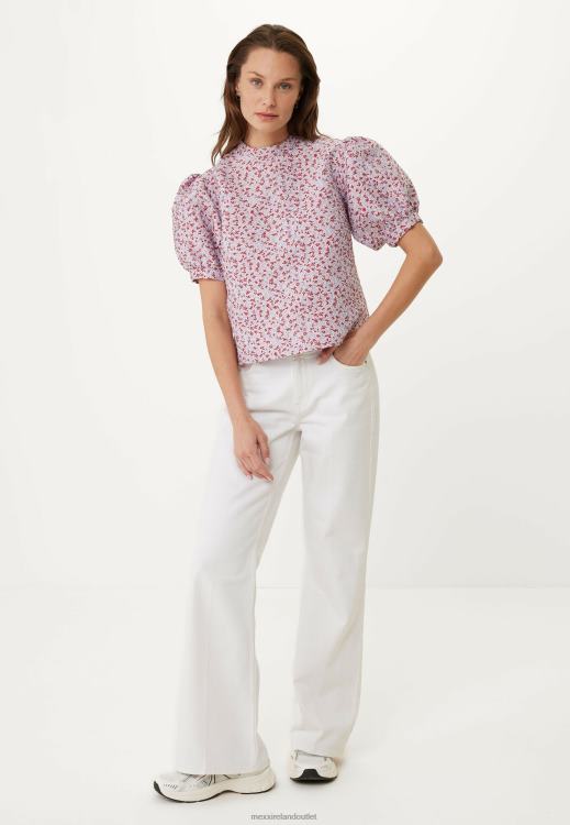 Mexx Jacquard Top Pink Multicolor 0T44H13 Women