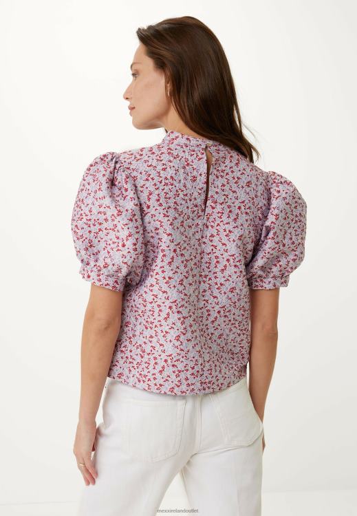 Mexx Jacquard Top Pink Multicolor 0T44H13 Women