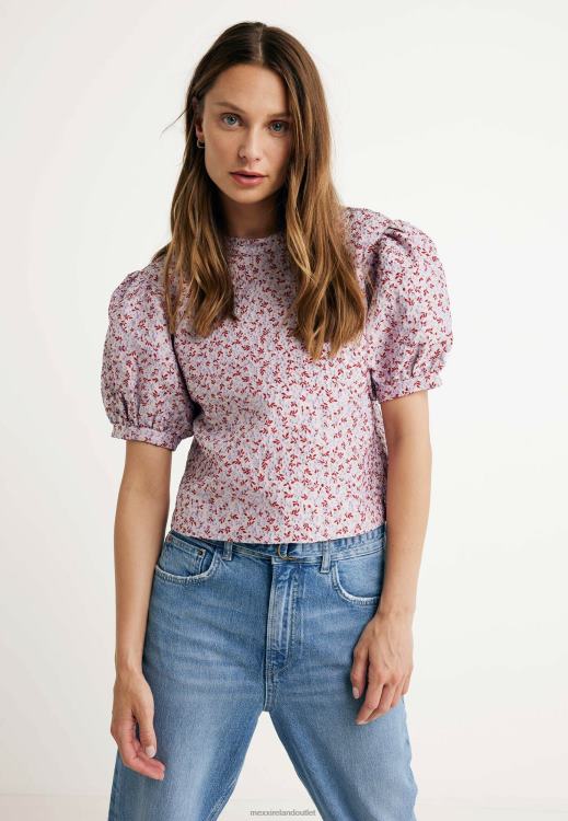 Mexx Jacquard Top Pink Multicolor 0T44H13 Women