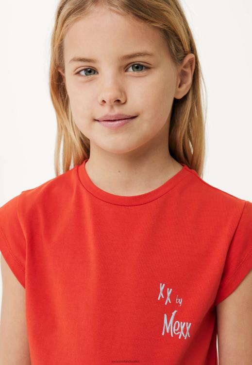 Mexx Jersey Dress Short Sleeve Red 0T44H809 Girls