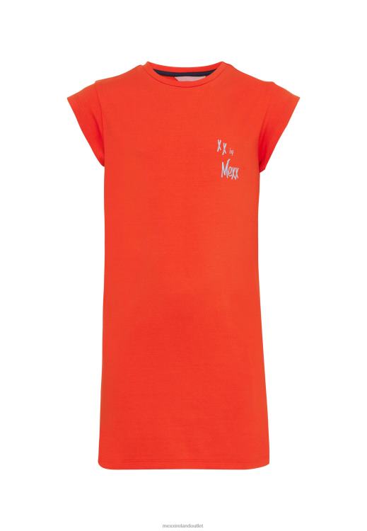 Mexx Jersey Dress Short Sleeve Red 0T44H809 Girls