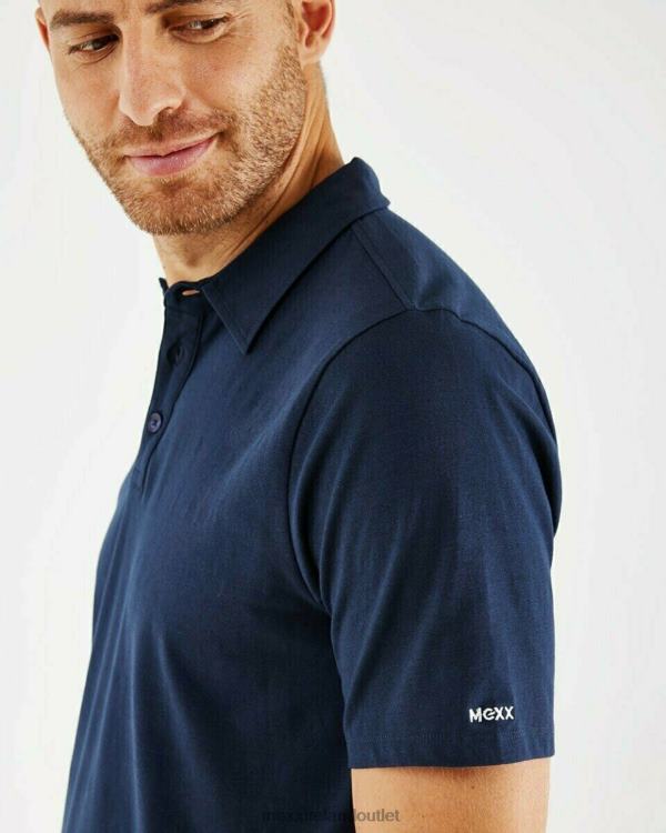 Mexx Jersey Polo Navy Blue 0T44H624 Men