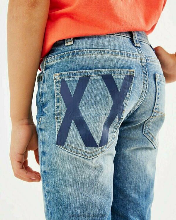 Mexx Jess straight leg jeans vintage used Blue 0T44H983 Boys