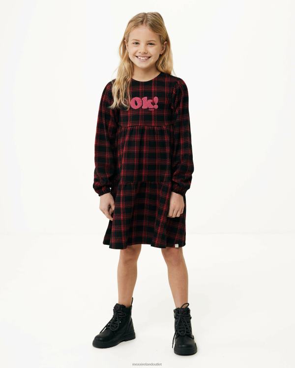 Mexx Knitted check dress Red 0T44H813 Girls