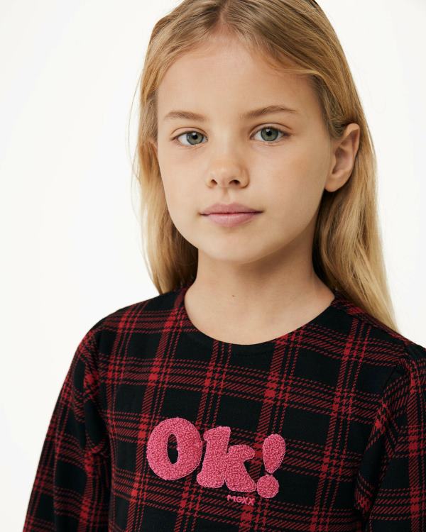 Mexx Knitted check dress Red 0T44H813 Girls