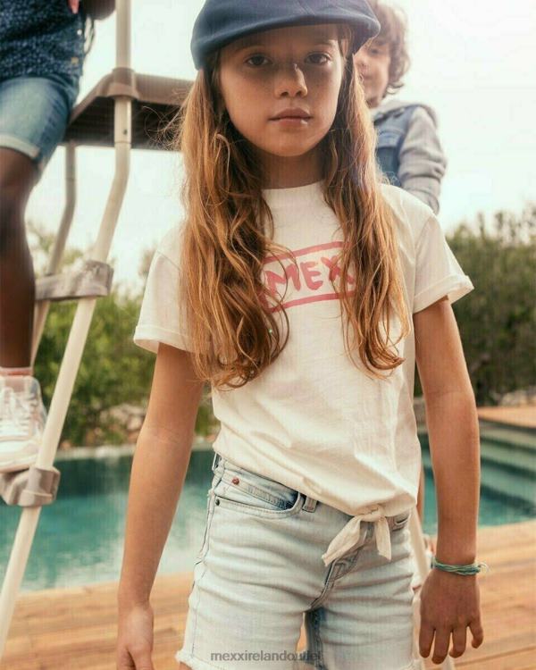 Mexx Knotted artwork t-shirt Off white White 0T44H854 Girls