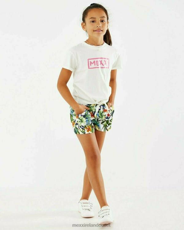 Mexx Knotted artwork t-shirt Off white White 0T44H854 Girls