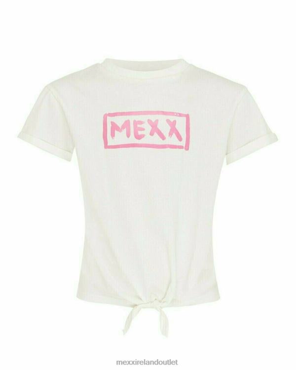 Mexx Knotted artwork t-shirt Off white White 0T44H854 Girls