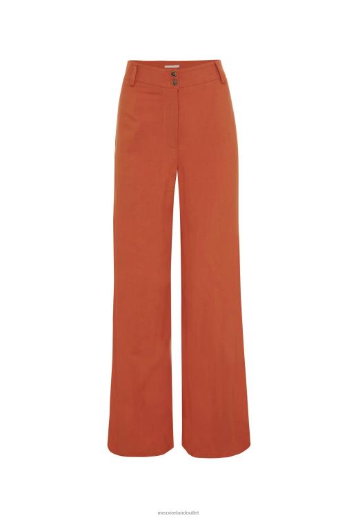 Mexx Linen Pants Brick Orange 0T44H88 Women