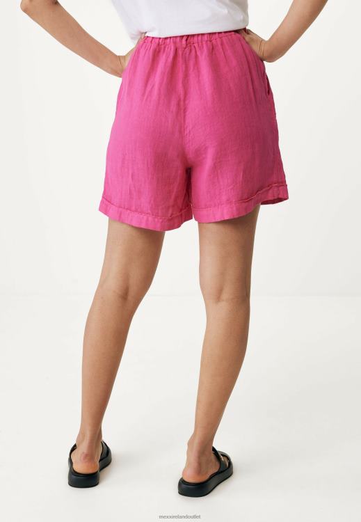 Mexx Linen Shorts Hot Pink 0T44H49 Women