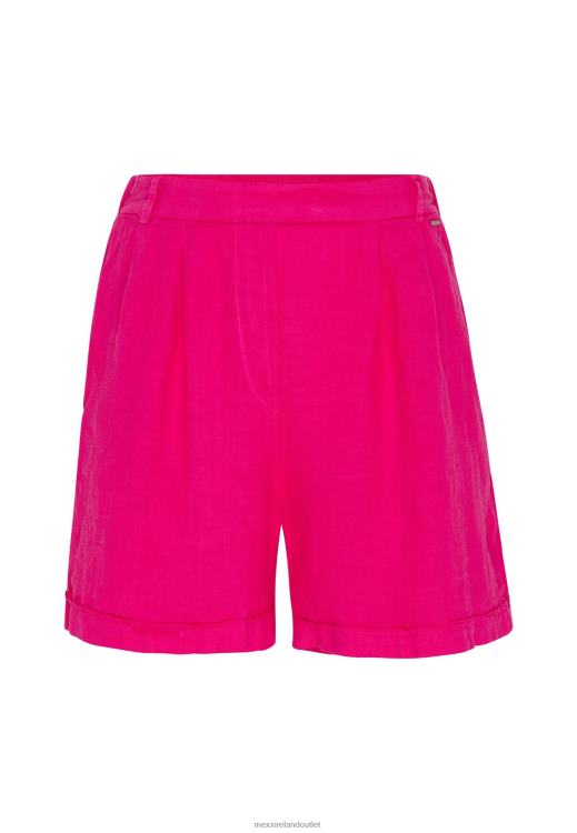 Mexx Linen Shorts Hot Pink 0T44H49 Women
