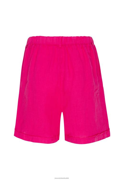 Mexx Linen Shorts Hot Pink 0T44H49 Women