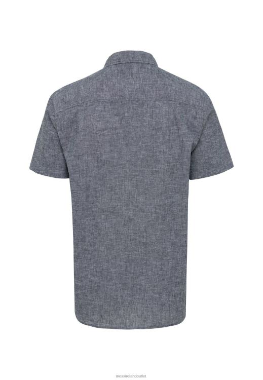 Mexx Linen T-shirt Short Sleeve Black Schwarz 0T44H503 Men