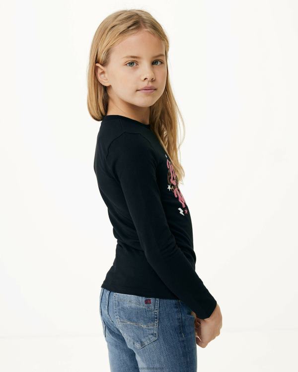 Mexx Long sleeve artwork t-shirt Black Schwarz 0T44H836 Girls