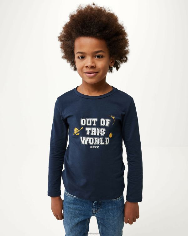 Mexx Long sleeve artwork t-shirt Navy Blue 0T44H931 Boys