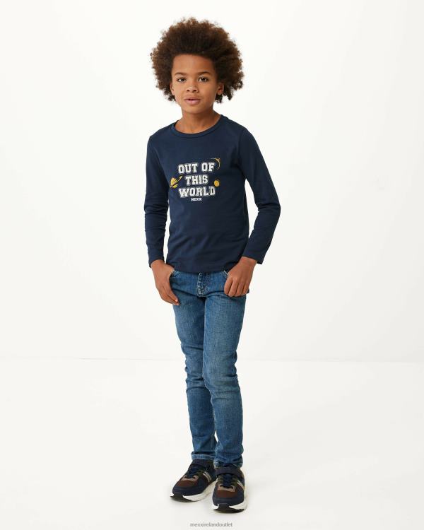 Mexx Long sleeve artwork t-shirt Navy Blue 0T44H931 Boys
