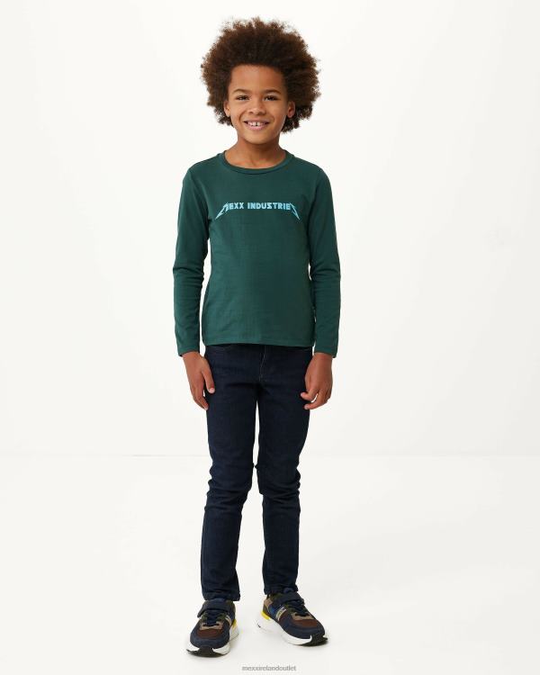 Mexx Long sleeve logo carrier t-shirt Dark Green 0T44H942 Boys