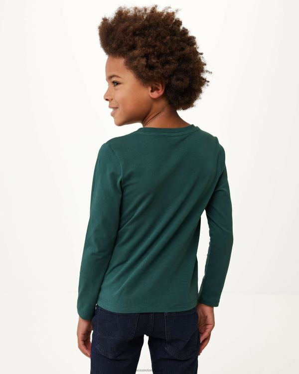 Mexx Long sleeve logo carrier t-shirt Dark Green 0T44H942 Boys